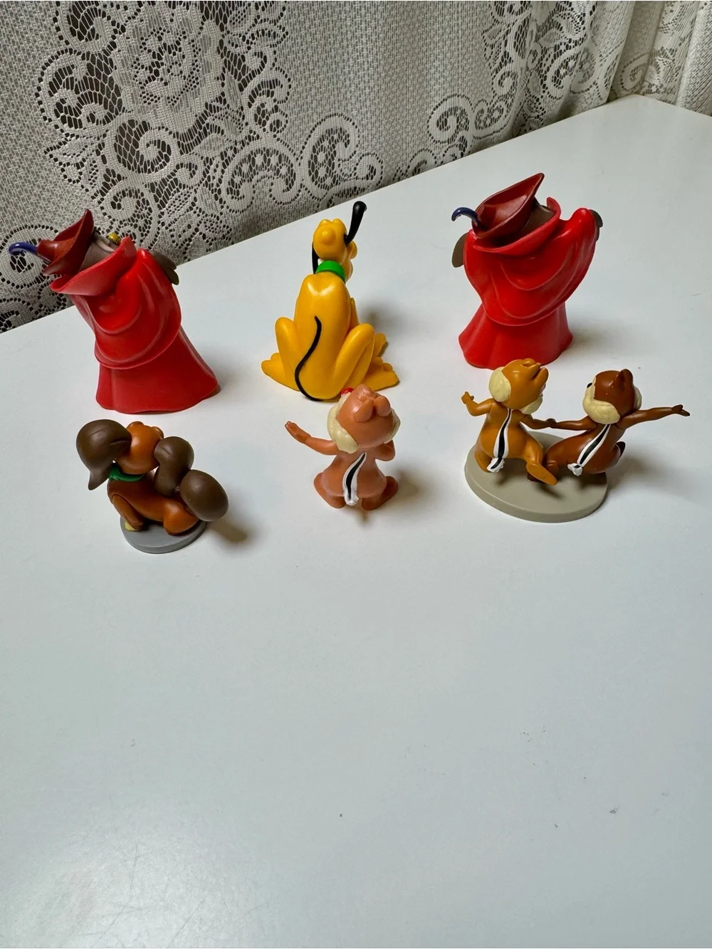 Vintage Disney PVC Figurine Lot- Rare Girl Squirrel, Sleeping Beauty, Pluto